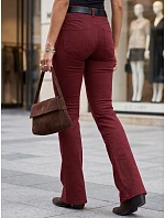 Jeansy damskie z paskiem z wysokim stanem model 22347539 - FashionStreet Jeansy damskie z paskiem z wysokim stanem model 22347539 - FashionStreet