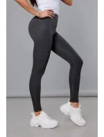 Tmavě šedé hrubší bavlněné legíny model 18406777 - J.STYLE