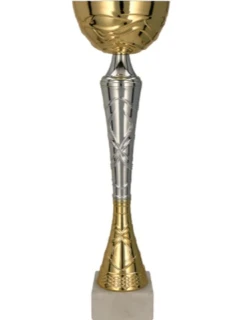 Zlatý a strieborný kovový pohár TUMA S