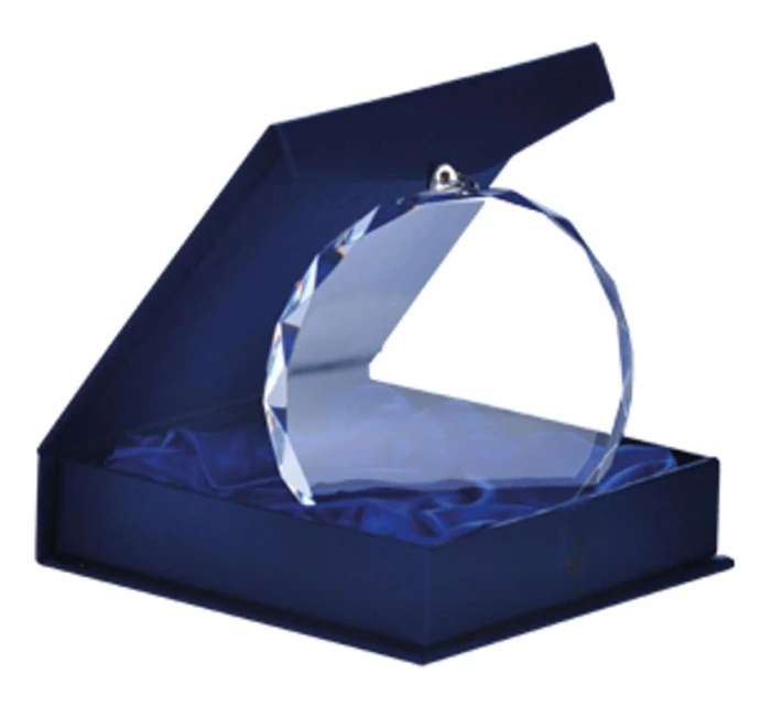 Sklenená medaila s puzdrom