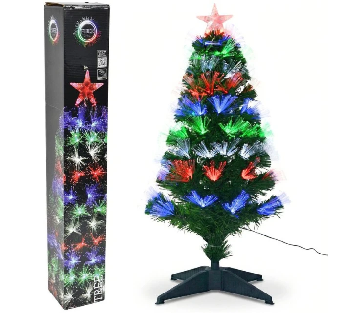 DEKORATÍVNY VIANOČNÝ STROMČEK VIACFAREBNÝ 90CM