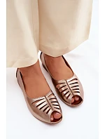 baleríny z přírodní kůže  Zlaté model 22125775 - Maciejka