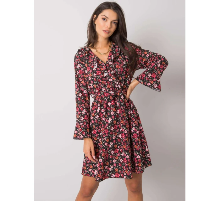 Šaty DHJ SK 13891A.71P čierno-červené