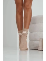 Dámske ponožky Cop s pruhmi béžová Dámske ponožky Cop s pruhmi béžová