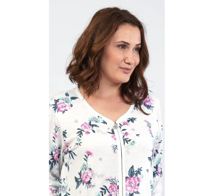 Dámske domáce šaty s trojštvrťovom rukávom Kristýna