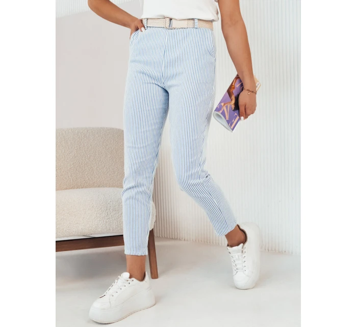 dámské kalhoty s modrými a bílými pruhy Dstreet model 21974858 - FashionStreet