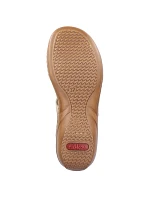 Pohodlné žabky W model 22050680 beige - Rieker