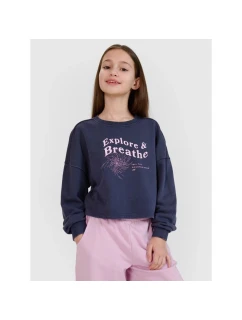 Dívčí mikina bez kapuce model 21435782 - 4F