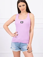 Rebrovaná blúzka s trblietkami fialová