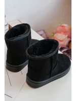 Dětské Teplé Sněhule Semišové černé model 21505522 - Boto