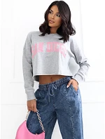 Bluza model 22340963 jasny szary - FPrice Bluza model 22340963 jasny szary - FPrice