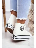 Dámske členkové tenisky Big Star - White