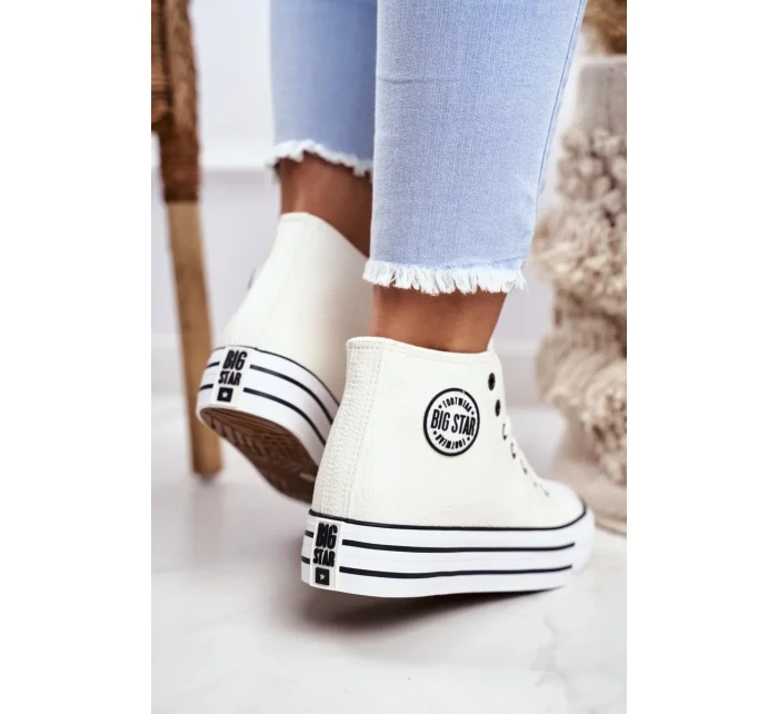 Dámske členkové tenisky Big Star - White