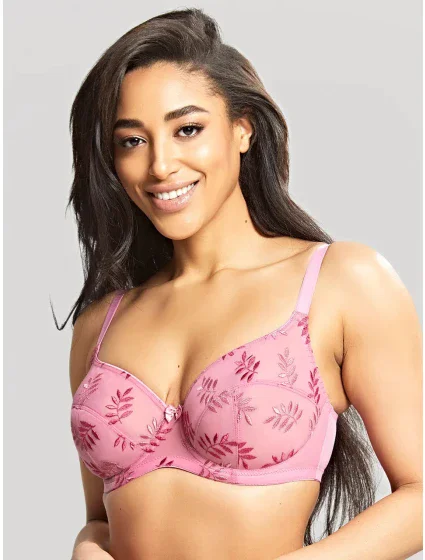 Dámska podprsenka Tango 9071A Ružová vzor Rose - Panache