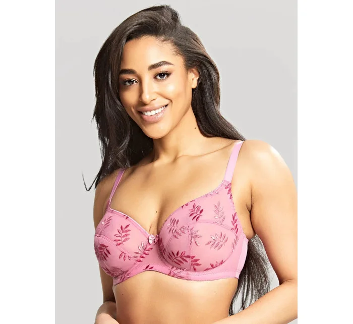 Dámska podprsenka Tango 9071A Ružová vzor Rose - Panache