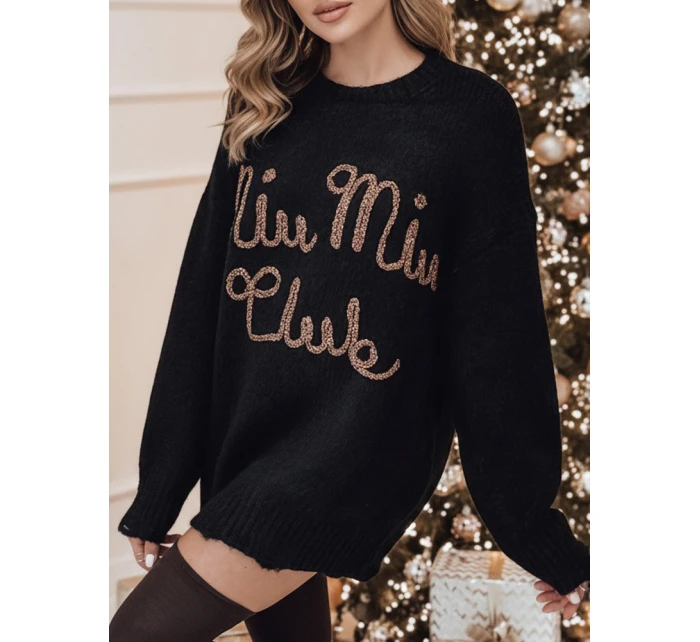 Dámský svetr  v jedné velikosti s černý Dstreet model 21982123 - FashionStreet
