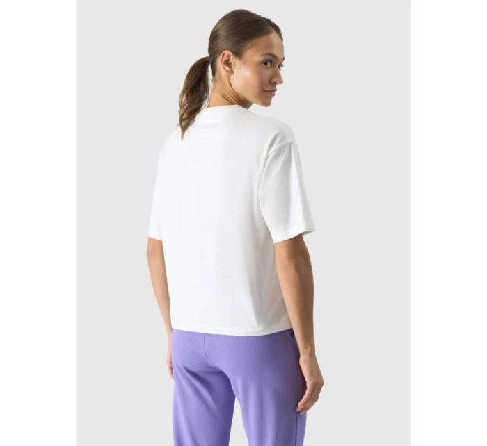 Dámske tričko oversize s 4F 4FRSS24TTSHF2089-11S