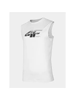 Pánske tričko bez rukávov 4F 4FWSS26TSLEM357-10S