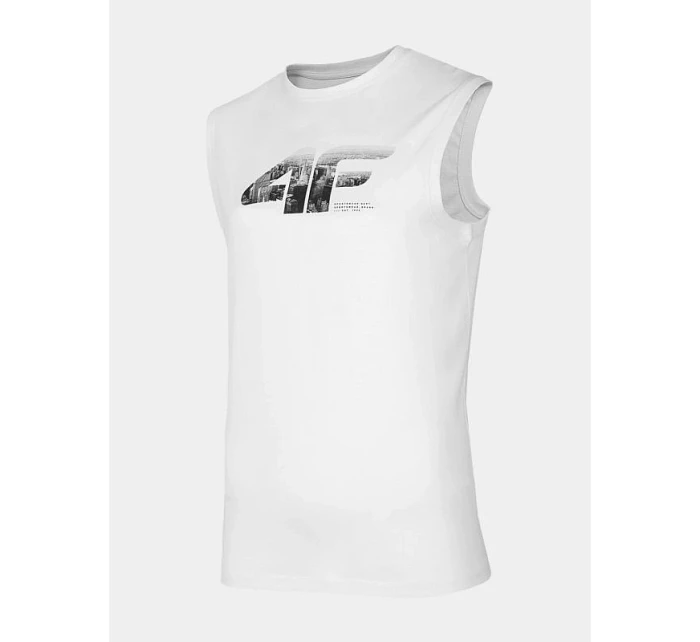 Pánske tričko bez rukávov 4F 4FWSS26TSLEM357-10S