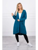 Bunda oversize s kapucí navy