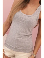 Dámske bavlnené boxerky so širokými ramenami šedé