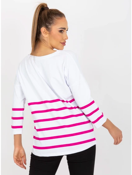 Blúzka RV BZ 8008.63 biela a ružová