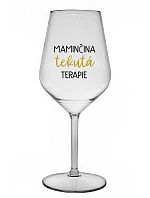 MAMINČINA TEKUTÁ TERAPIE - čirá nerozbitná sklenice na víno 470 ml