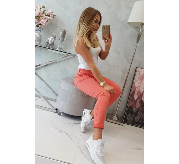 Dámske nohavice 2628-1 apricot - Kesi Dámske nohavice 2628-1 apricot - Kesi