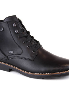 M černé zateplené kožené nepromokavé boty model 18968519 - Rieker