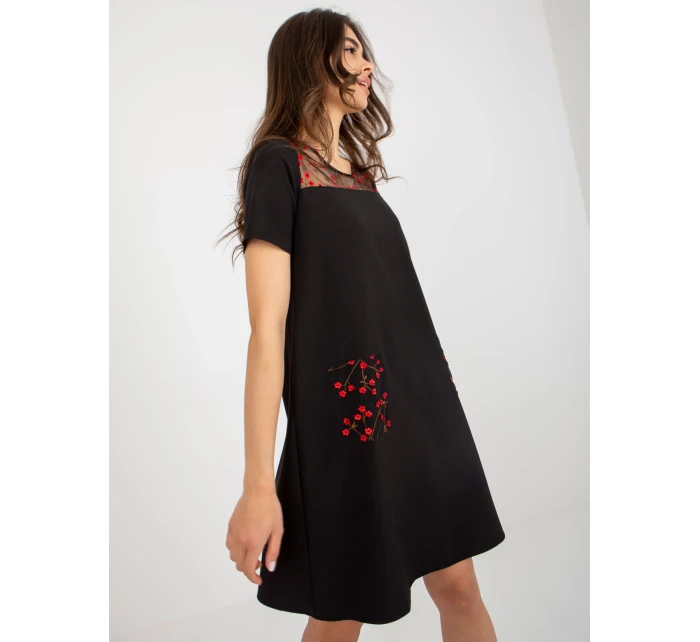 LK SK 506790 šaty.45 čierna