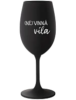 (NO)WINE FAITH - čierny pohár na víno 350 ml