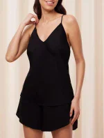 Dámske pyžamo Silky Sensuality PSW X - BLACK - čierna 0004 - TRIUMPH