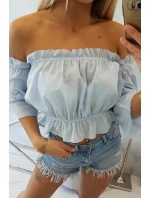 Modrá pruhovaná halenka Modrá pruhovaná halenka