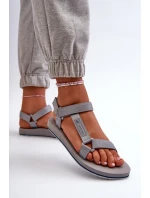 Damskie Sportowe Sandały 4FRSS24FSANF054-20S Szare