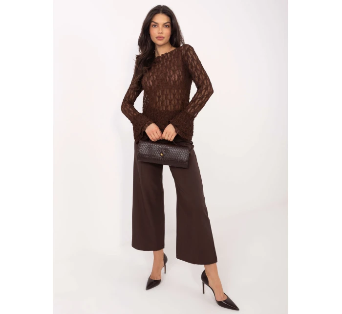 Bluzka IT BZ model 21808003 brązowy - FPrice Bluzka IT BZ model 21808003 brązowy - FPrice