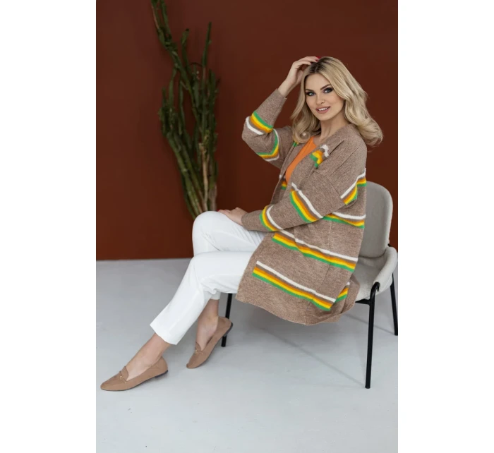 Sveter na zapínanie model 178650 PeeKaBoo