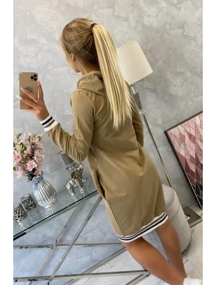 model 18743558 velbloudí šaty - K-Fashion model 18743558 velbloudí šaty - K-Fashion