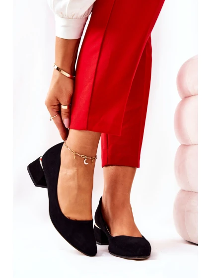 Semišové lodičky Lewski model 21571536 Černé - Boto