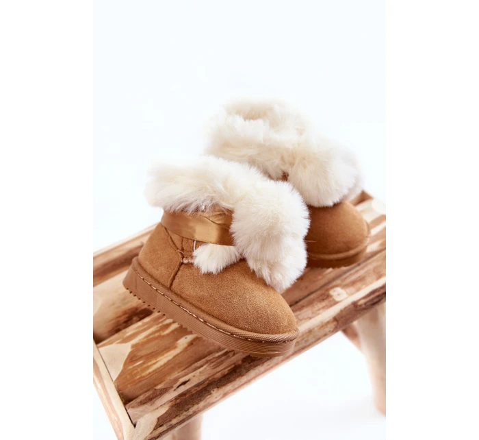 Dětské teplé sněhule Hnědá a bílá model 21600352 - Boto