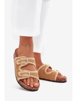 dámské pantofle se zlatými sponami Camel model 21705527 - Boto dámské pantofle se zlatými sponami Camel model 21705527 - Boto