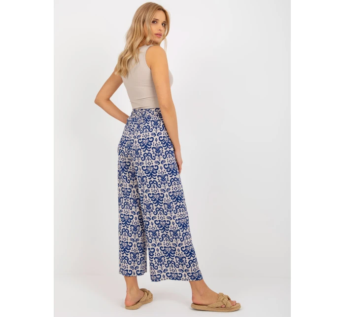 Nohavice D73770R62237A tmavo modré