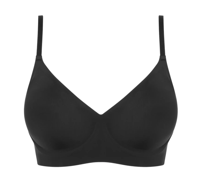 Jednoduchá košeľová podprsenka Čierna - Julimex