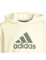 Detská mikina Badge of Sport Hoodie Jr HN8469 žltá - Adidas