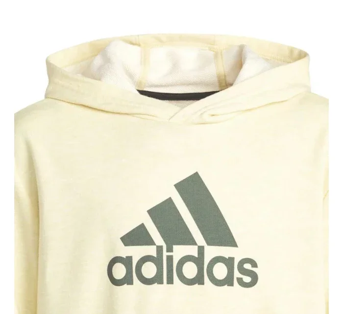 Detská mikina Badge of Sport Hoodie Jr HN8469 žltá - Adidas