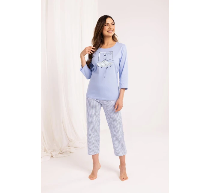 Regina 716 3/4 M-XL Z25/26 dámske pyžamo Regina 716 3/4 M-XL Z25/26 dámske pyžamo