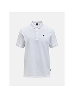 Pánske tričko PEAK PERFORMANCE M Classic Cotton Polo, biela farba