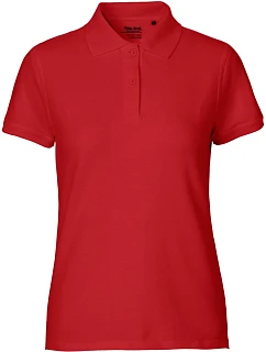 O Dámské piqué polo z bio bavlny red model 22503852 - Neutral