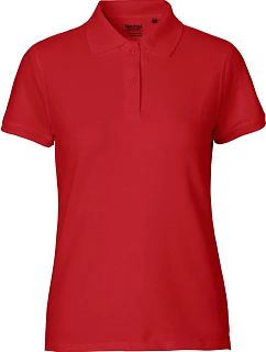 Neutral O 22980 Dámske polo tričko z bio bavlny 77.2280 červené