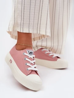 Trampki Damskie Na Platformie LEE ISLA C WOMEN LOW 50251001 Różowe