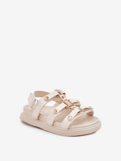Dětské Sandály Se Zlatým Detalem Béžové model 21701140 - Boto